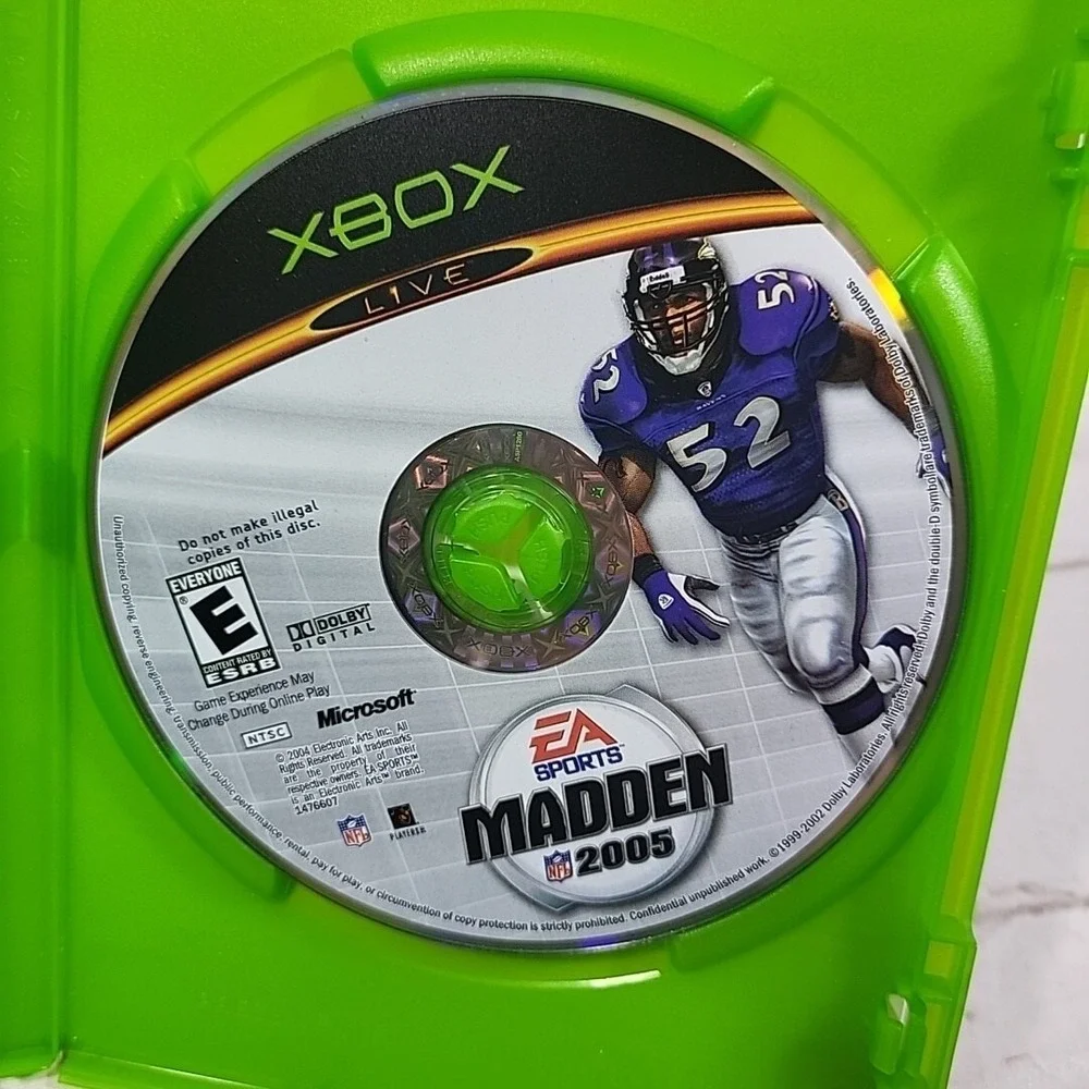 Xbox Live EA‎ Sports Madden 2005 2006 NFL Lot Of 2 Video Games